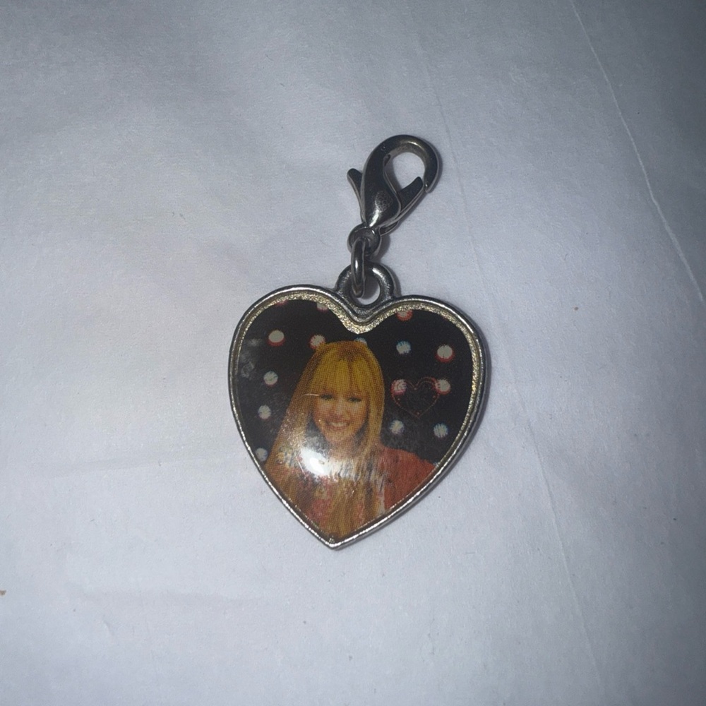 Disney Hannah Montana charm Heart-Shaped Photo Charm Pendant